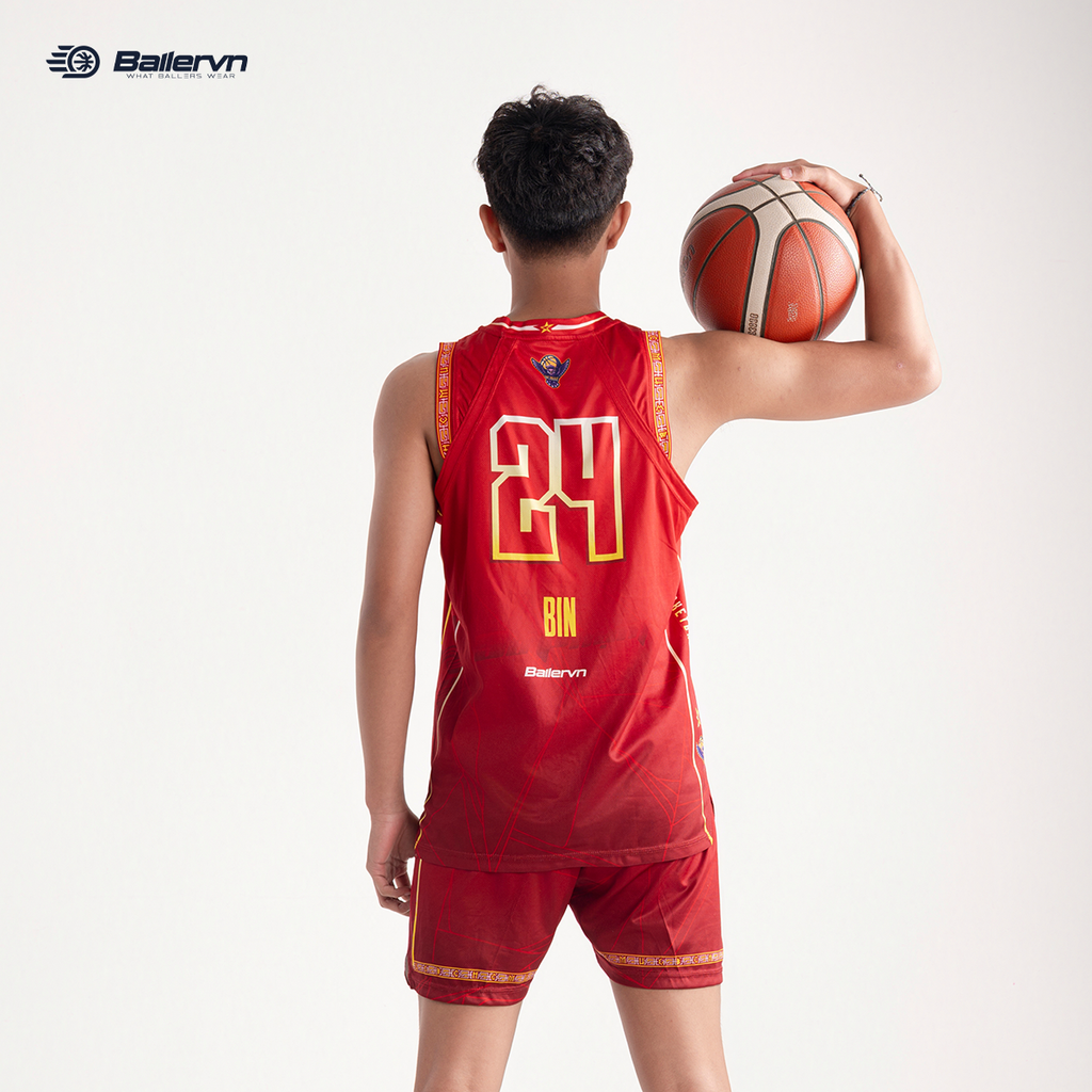 Mẫu Thiết kế Đồng phục CLB Bóng rổ ĐH Sư Phạm TP.HCM 2025 (HOME)