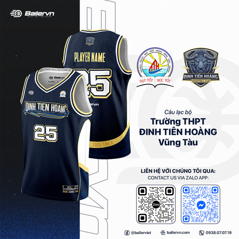 Mẫu Thiết kế Đồng phục CLB Trường THPT Đinh Tiên Hoàng Vũng Tàu