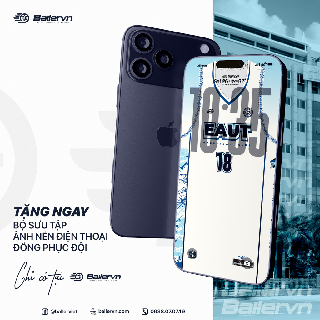 Mẫu Thiết kế Đồng phục CLB Bóng rổ ĐH Công Nghệ Đông Á Hà Nội 2025