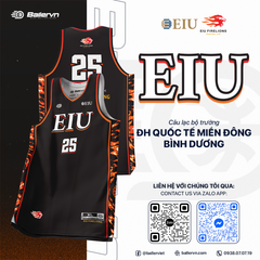 Mẫu Thiết kế Đồng phục CLB Bóng rổ ĐH Quốc Tế Miền Đông Bình Dương 2025