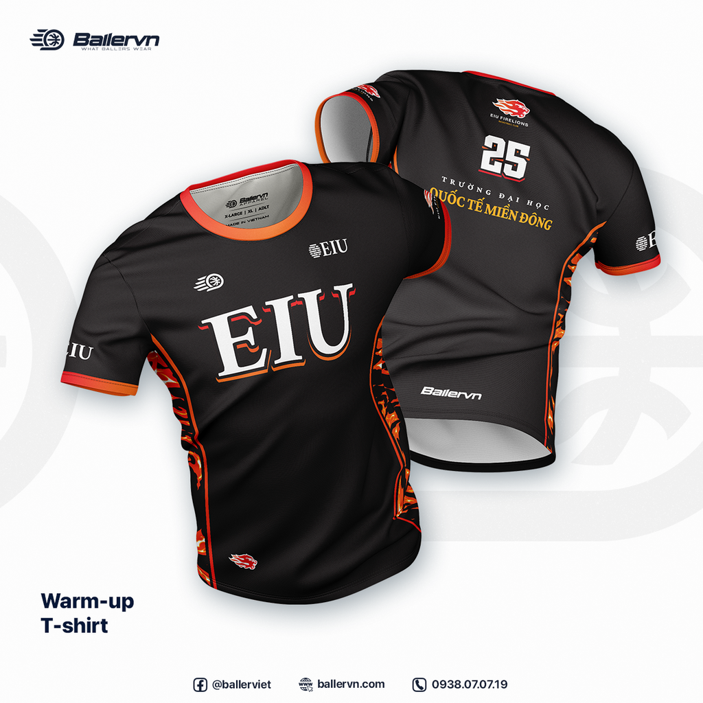 Mẫu Thiết kế Đồng phục CLB Bóng rổ ĐH Quốc Tế Miền Đông Bình Dương 2025