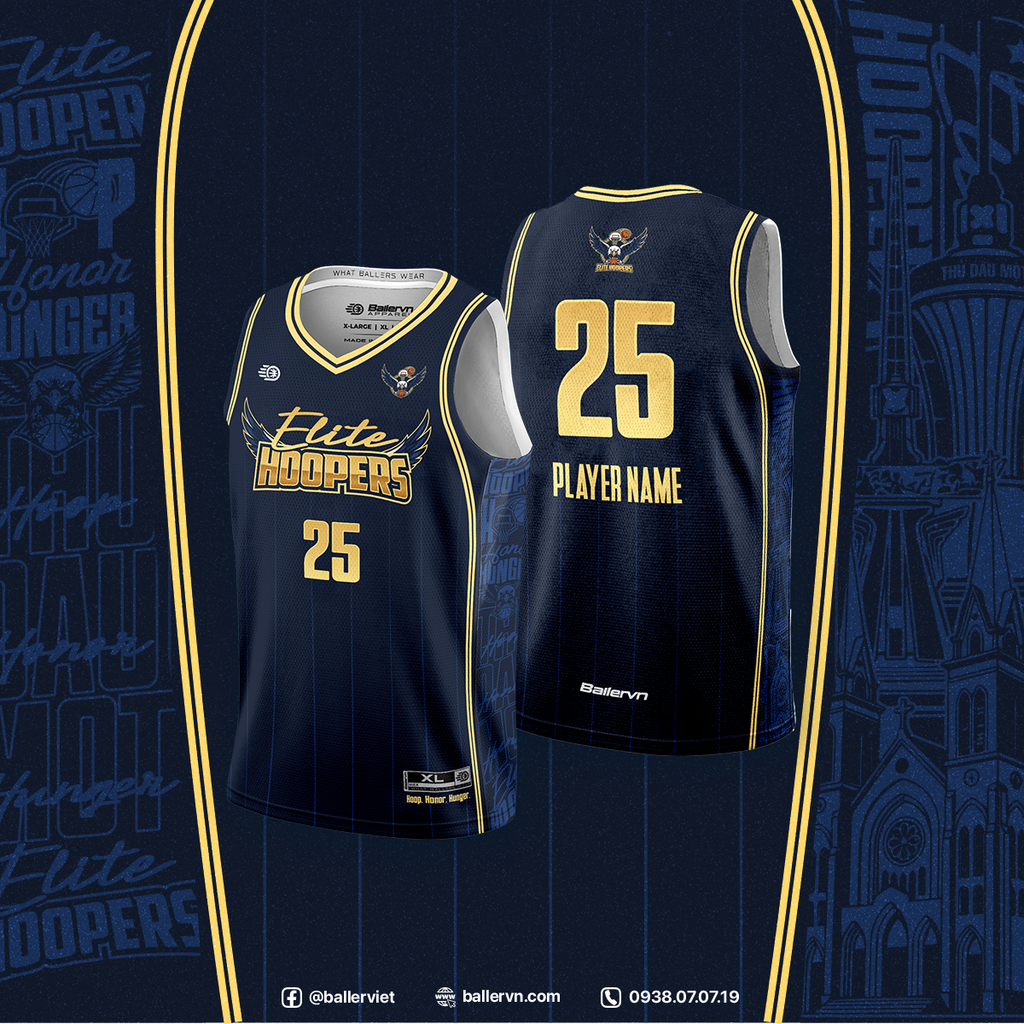 Mẫu Thiết kế Đồng phục CLB Elite Hoopers Thủ Dầu Một