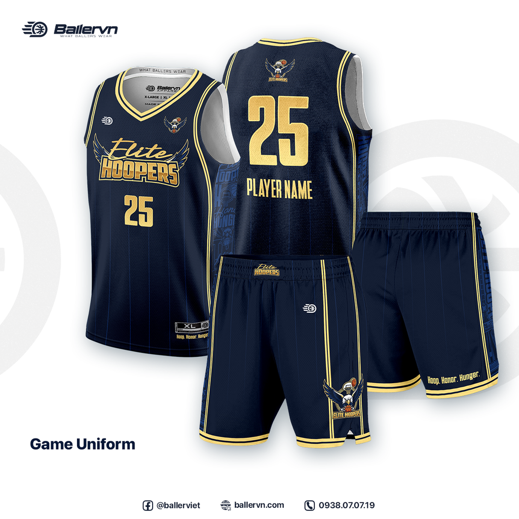 Mẫu Thiết kế Đồng phục CLB Elite Hoopers Thủ Dầu Một