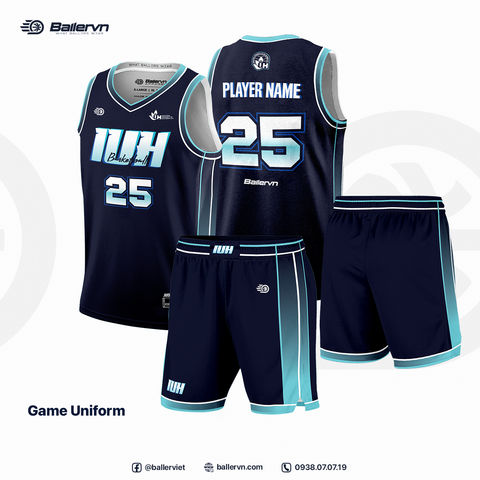 Mẫu Thiết kế Đồng phục CLB Bóng rổ ĐH Công Nghiệp TP.HCM 2025 - Đội Nữ