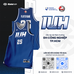 Mẫu Thiết kế Đồng phục CLB Bóng rổ ĐH Công Nghiệp TP.HCM 2025 - Đội Nam