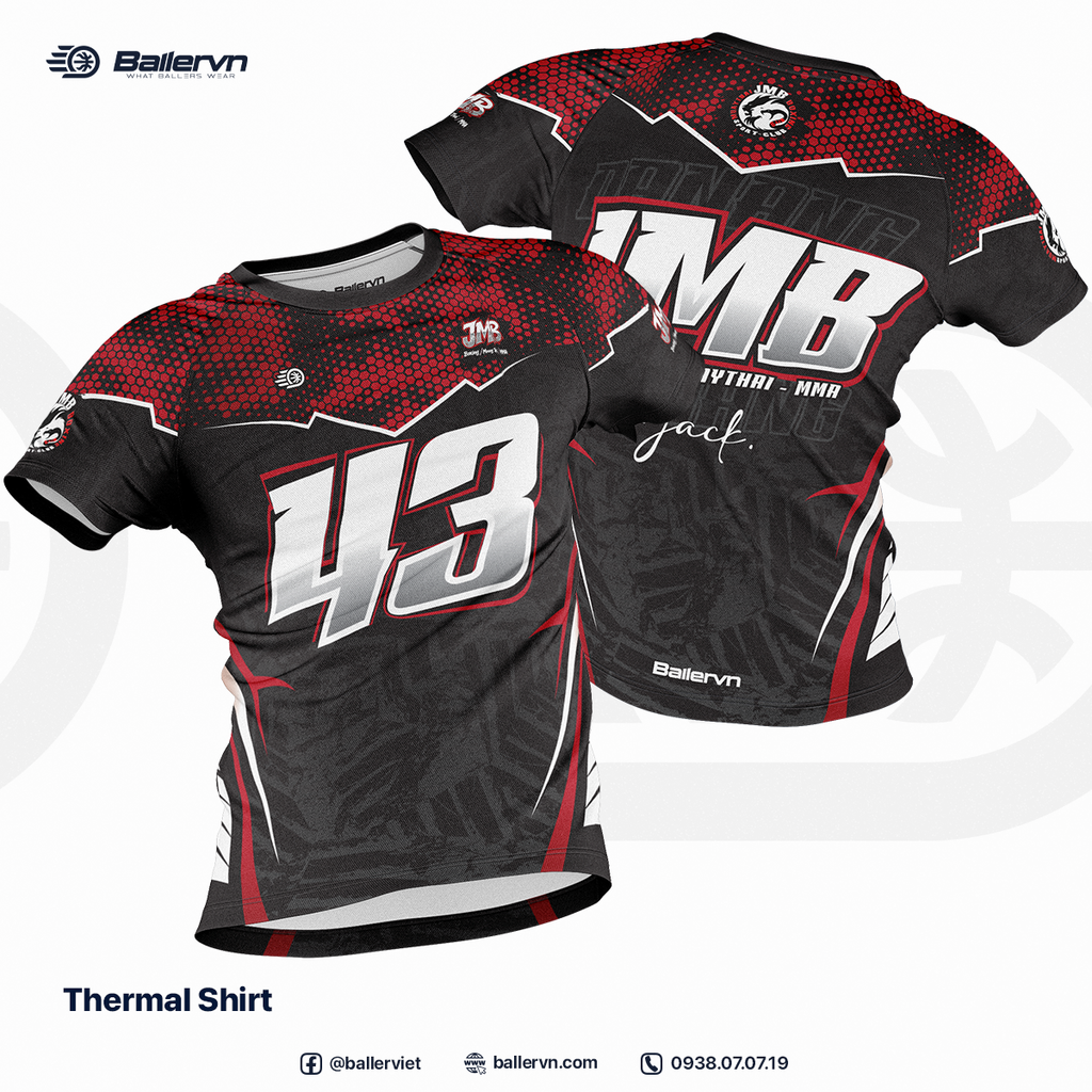 Mẫu Thiết kế Đồng phục CLB JMB Boxing - Muaythai - MMA Đà Nẵng