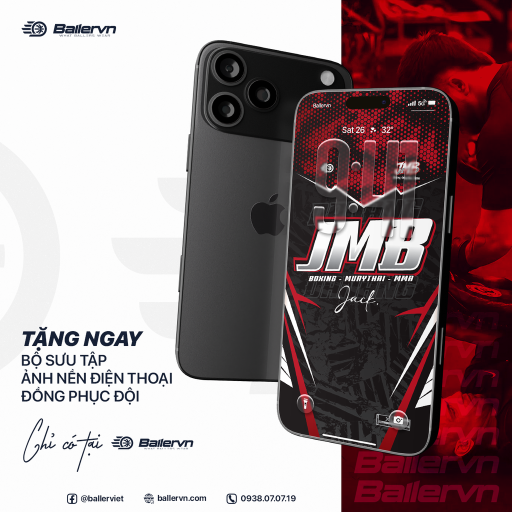 Mẫu Thiết kế Đồng phục CLB JMB Boxing - Muaythai - MMA Đà Nẵng