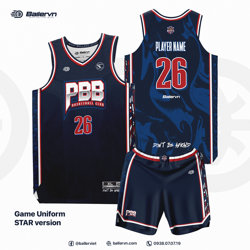 Mẫu Thiết kế Đồng phục CLB Bóng rổ Pleiku Bad Boys
