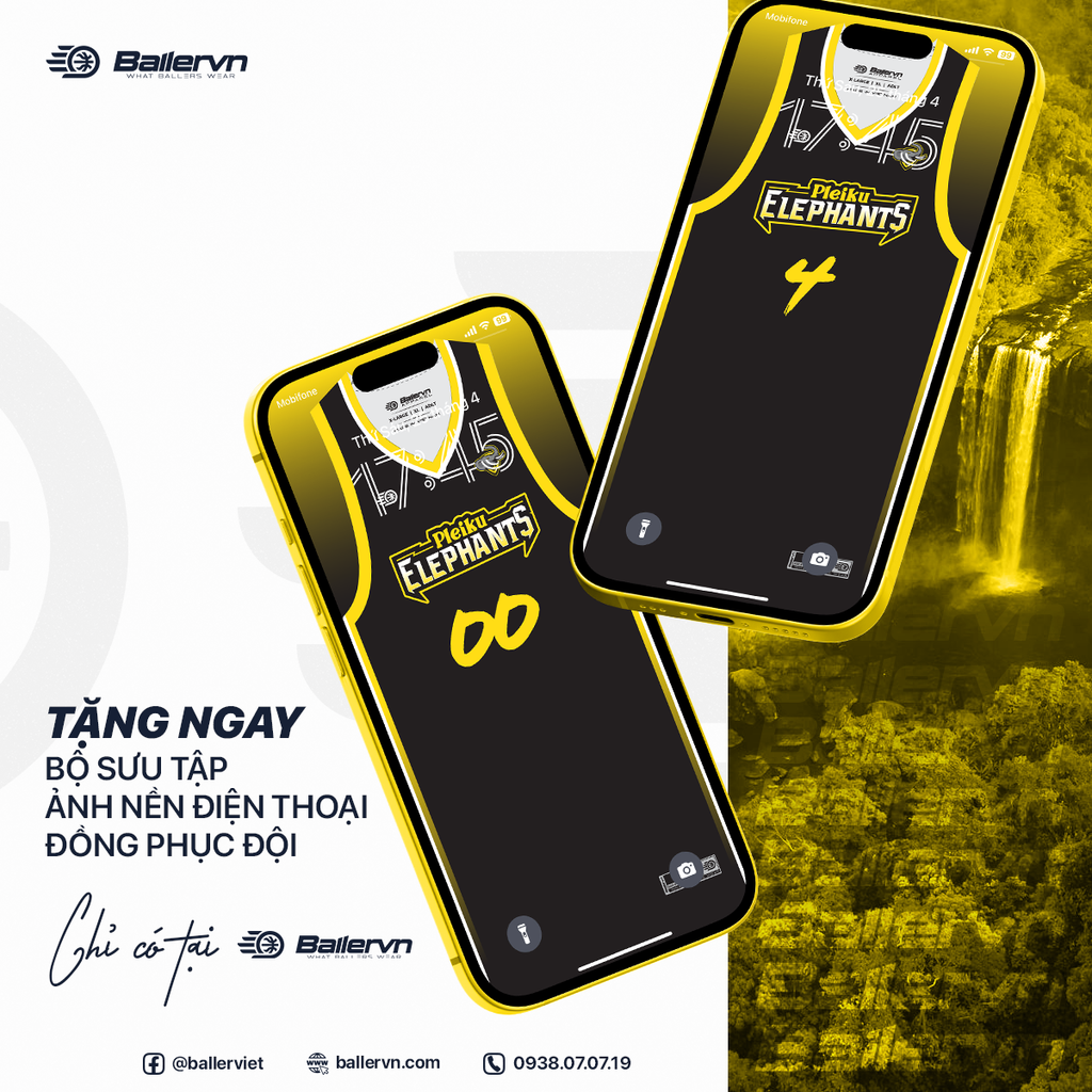 Mẫu Thiết kế Đồng phục CLB Pleiku ELEPHANTS
