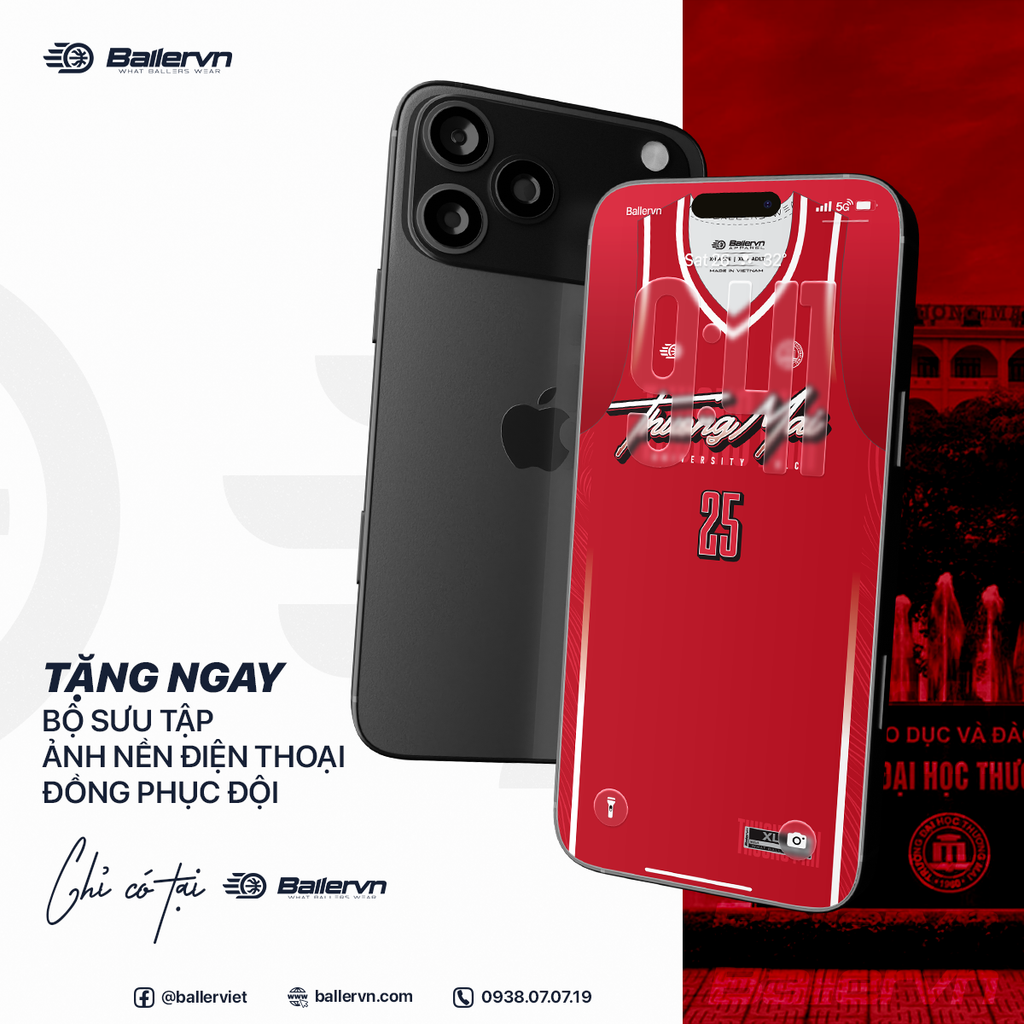 Mẫu Thiết kế Đồng phục CLB Bóng rổ ĐH Thương Mại Hà Nội 2025