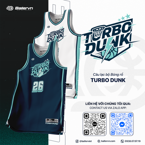 Mẫu Thiết kế Đồng phục CLB Bóng rổ Turbo Dunk