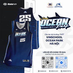 Mẫu Thiết kế Đồng phục CLB Bóng rổ THPT Vinschool Ocean Park Hà Nội