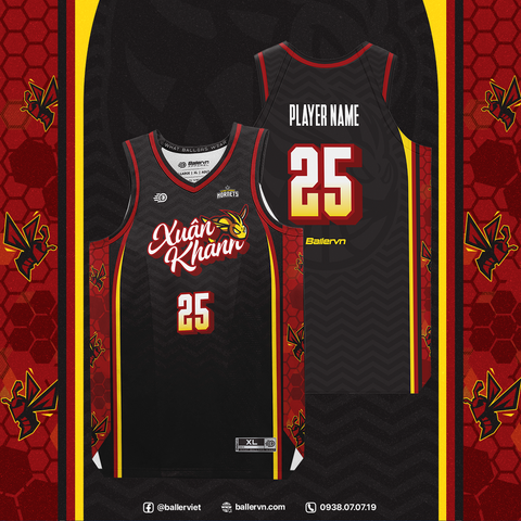 Mẫu Thiết kế Đồng phục CLB Xuân Khanh Hornets