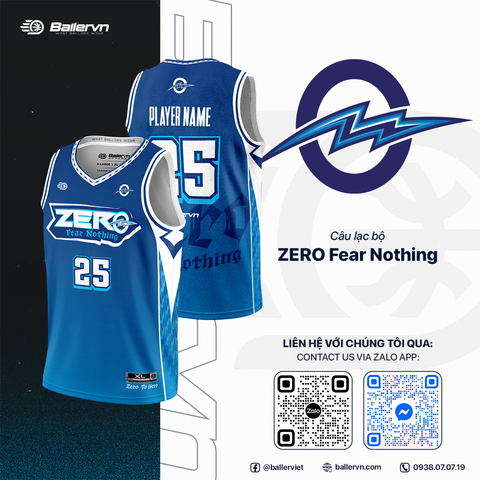 Mẫu Thiết kế Đồng phục CLB ZERO Fear Nothing