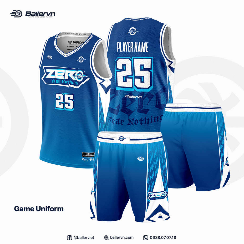 Mẫu Thiết kế Đồng phục CLB ZERO Fear Nothing