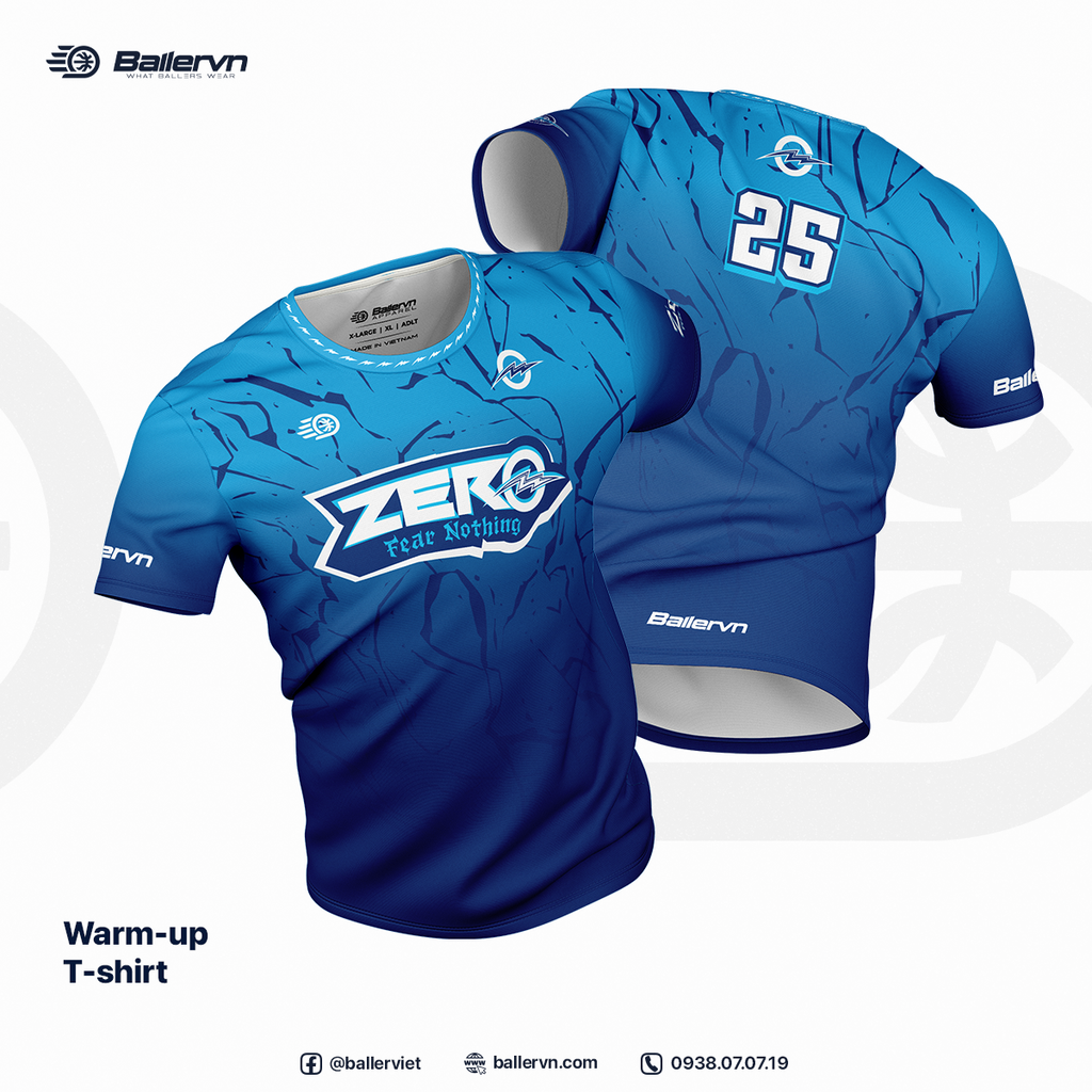 Mẫu Thiết kế Đồng phục CLB ZERO Fear Nothing