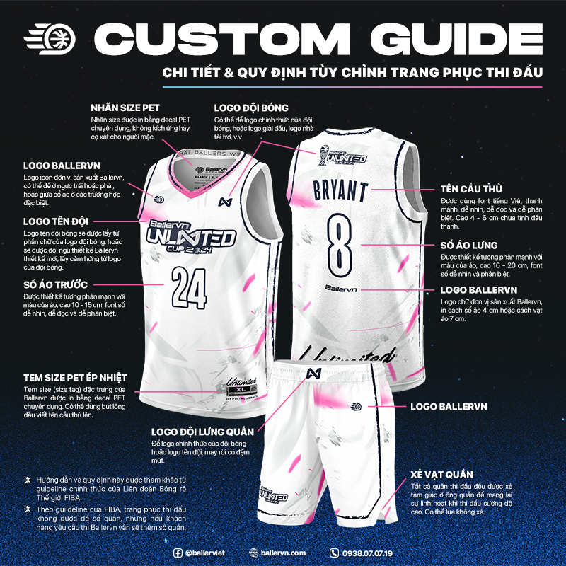 Mẫu Thiết kế Đồng phục Bóng rổ đội - HT072501