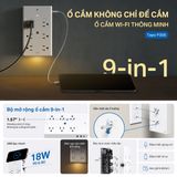  Ổ Cắm Thông Minh TP-Link Tapo P306 9in1 Điều Khiển Bằng Giọng Nói 