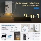  [HÀNG THANH LÝ] Ổ Cắm Thông Minh TP-Link Tapo P306 9in1 Điều Khiển Bằng Giọng Nói 