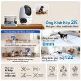 Camera An Ninh Tapo C245D Ống Kính Kép 2K | Quan Sát Cùng Lúc 2 Vùng, Đàm Thoại Hai Chiều 