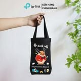  [Quà tặng] Túi Canvas Đựng Ly Trắng/Đen 