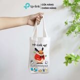  [Quà tặng] Túi Canvas Đựng Ly Trắng/Đen 