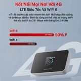  Bộ Phát Wifi 4G Di Động MT115 |  Chuẩn WiFi 6, Pin 2400mAh 