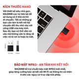  USB Wi-Fi Mercusys MA20NB Băng Tần Kép Nano AC650 