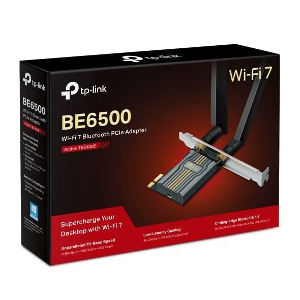  Card Mạng PCIe Wi-Fi 7 TP-Link Archer TBE400E | BE6500 Bluetooth 5.4 