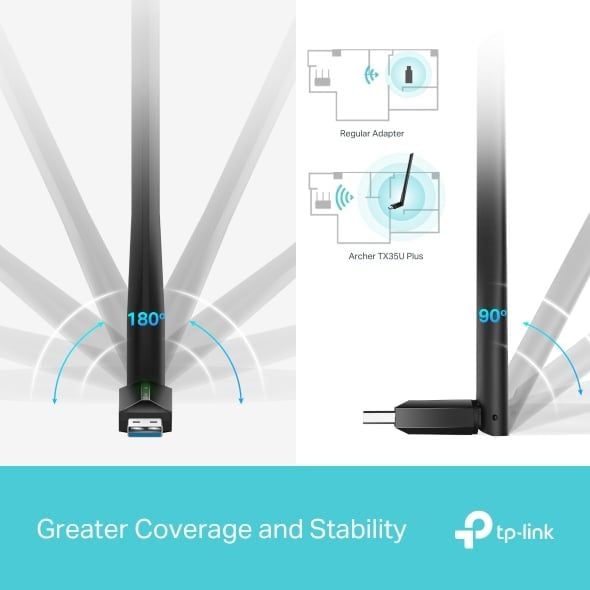  USB Wi-Fi TP-Link Archer TX35U Plus | Wi-Fi 6 