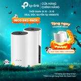  Wi-Fi Mesh TP-Link Deco E4 (2-pack) | Wi-Fi 5, Dành Cho Gia đình Chuẩn AC 1200Mbps 