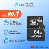  [HÀNG THANH LÝ] Thẻ nhớ lưu trữ Micro SD dung lượng 64GB HIKSEMI 