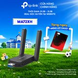  USB Wi-Fi Mercusys MA72XH Băng Tần Kép AX1800 | MU-MIMO | Windows 10, 11 