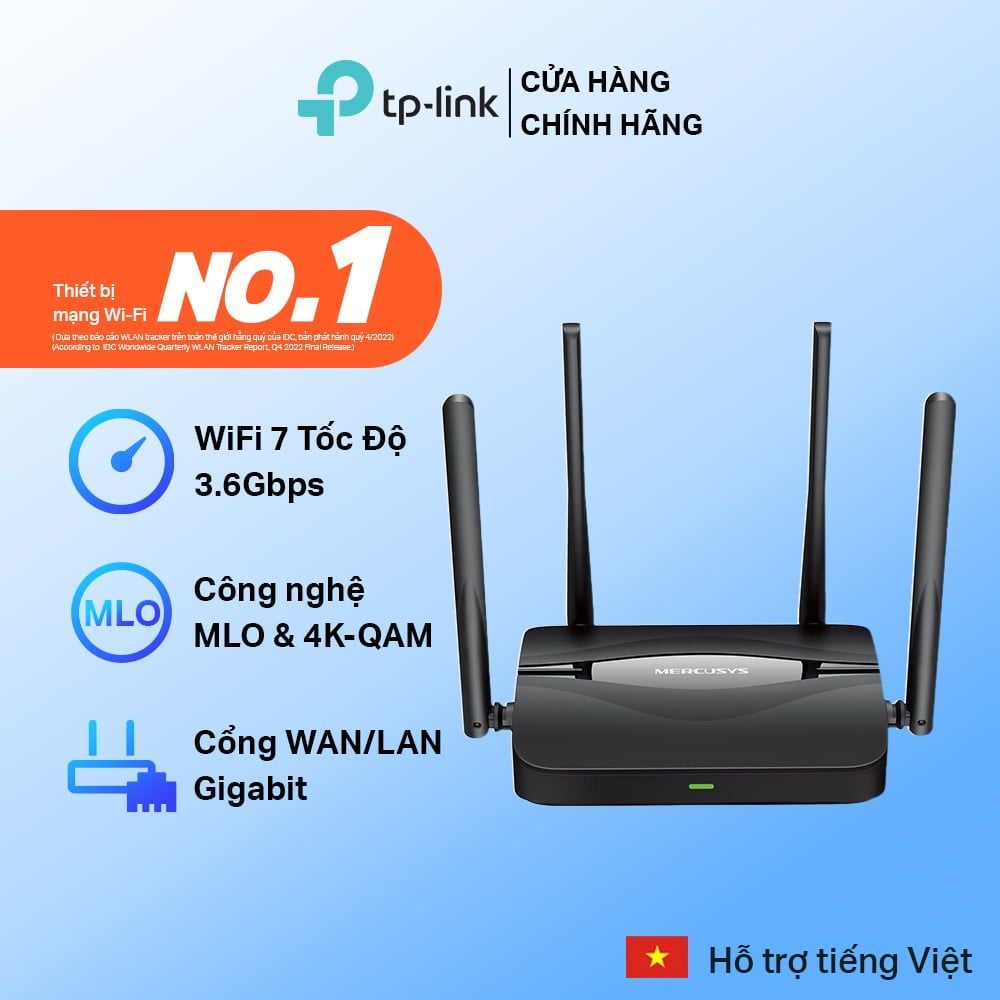  Router Wi-Fi Merrcusys MR25BE | Wi-Fi 7 
