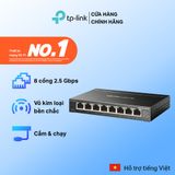  Bộ chia mạng Mercusys MS108GS-M2/MS105GS-M2| 8 Cổng 2.5G, Vỏ kim loại, Hoạt động yên tĩnh 