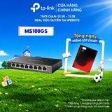  Switch Mercusys MS108GS | 8 Cổng 10/100/1000 Mbps 