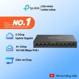  Bộ Chia Mạng Mercusys MS110CP | 8 Cổng 10/100 Mbps, 2 Cổng Gigabit, Truyền Xa 250m 
