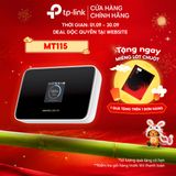  Bộ Phát Wifi 4G Di Động MT115 |  Chuẩn WiFi 6, Pin 2400mAh 