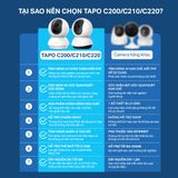  Camera AI Wi-Fi An Ninh Trong Nhà Tapo C220 | Độ Phân Giải 2K 4MP 