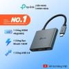  [HÀNG THANH LÝ] Bộ Hub Chia Cổng TP-Link UH3020C | HUB USB Chuyển Đổi 3, Sạc Nhanh 100W, HDMI Xuất Hình Ảnh 4K60Hz 