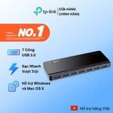  [HÀNG THANH LÝ] Bộ Hub Chia Cổng TP-Link UH700 | 7 Cổng USB 3.0 Tốc Độ 5Gbps, Cấp Nguồn Sạc Nhanh 