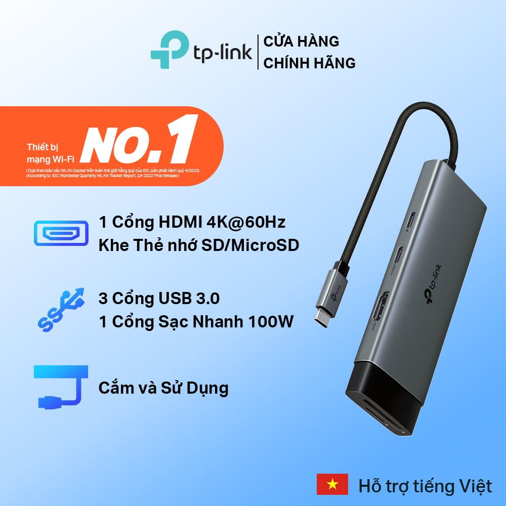  Hub USB Type-C TP-Link UH7020C 7 Cổng 