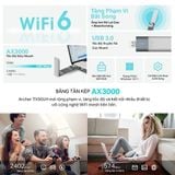  [HÀNG THAHH LÝ] USB Wi-Fi TP-Link Archer TX50UH | Wi-Fi 6 