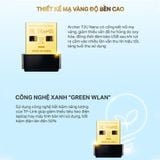  [HÀNG THANH LÝ] Bộ Chuyển Đổi USB Wi-Fi TP-Link Archer T2U Nano | Wi-Fi 5, Tốc Độ 600Mbps, Băng Tần Kép 