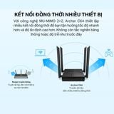  [HÀNG THANH LÝ] Router Wi-Fi TP-Link Archer C64 | Wi-Fi 5, Băng Tần 