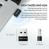  [HÀNG THANH LÝ] Bộ Chuyển Đổi Bluetooth USB Nano Mercusys MA530 Chuẩn Bluetooth 5.3 | USB nhỏ gọn, kết nối ổn định 