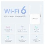  [HÀNG THANH LÝ] Bộ Mở Rộng Sóng Mercusys ME60X |Wi-Fi 6, AX1500, Tăng Cường Và Mở Rộng Sóng Wi-Fi 