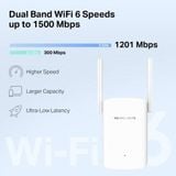  [HÀNG THANH LÝ] Bộ Mở Rộng Sóng Mercusys ME60X |Wi-Fi 6, AX1500, Tăng Cường Và Mở Rộng Sóng Wi-Fi 