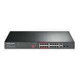  Switch Gắn Tủ Rack Mercusys MS118CP 16 cổng 10/100Mbps + 2 cổng Gigabit với 16 cổng PoE+ 