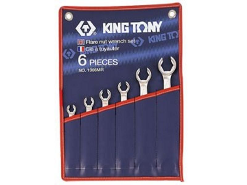  8-22Mm Bộ Cờ Lê Hai Đầu Miệng 6 Cái Hệ Mét Kingtony 1306Mr 